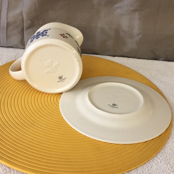 Vintage Pfaltzgraff Nordic gravy boat plate Retired stone wear Rustic cabin USA - Picture 5 of 10